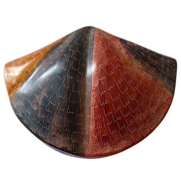 Soapstone Shell Trinket Box Dish Lidded Scallop Seashell Hand Carved Beachy Vtg - Picture 12 of 16